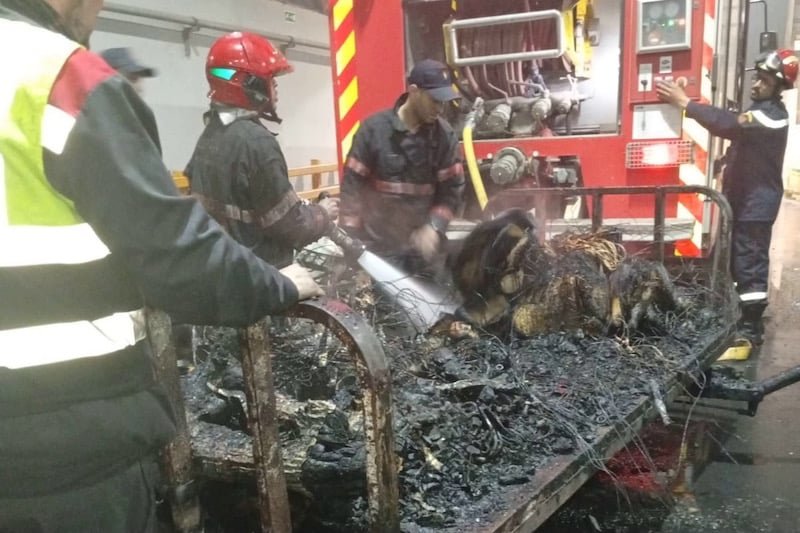 incendie pompier med V AIRPORT