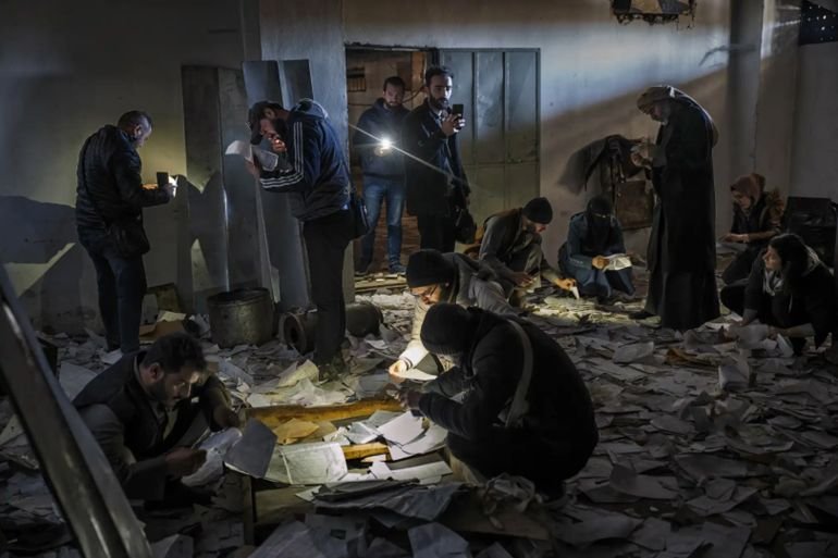 New York Times – US | Photographer Daniel Berehulak; picture editors Meaghan Looram and Becky Lebowitz Hanger People inside the Sednaya prison in Syria search for any information about their missing relatives in December 2024. Tens of thousands of Syrians disappeared into the Assad regime’s detention system during the civil war Photograph: Daniel Berehulak/The New York Times