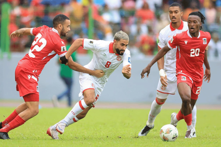 الصورة عدد 1 ـ منتخب تونس فاز بصعوبة على غينيا الاستوائية