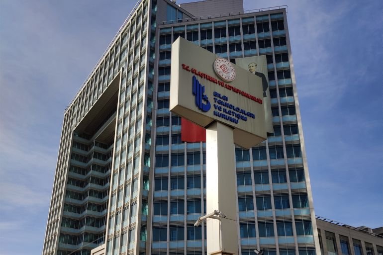 Ankara, Turkey, October 28, 2023: Information and Communication Technologies Authority (Turkish: Bilgi Teknolojileri ve İletisim Kurumu Baskanlıgı (BTK))