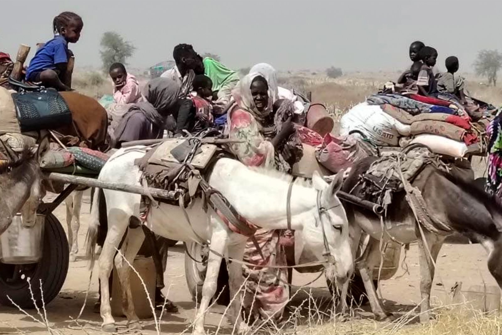 نزوح جماعي من مخيم أبو شوك في دارفور بعد هجمات الدعم السريع