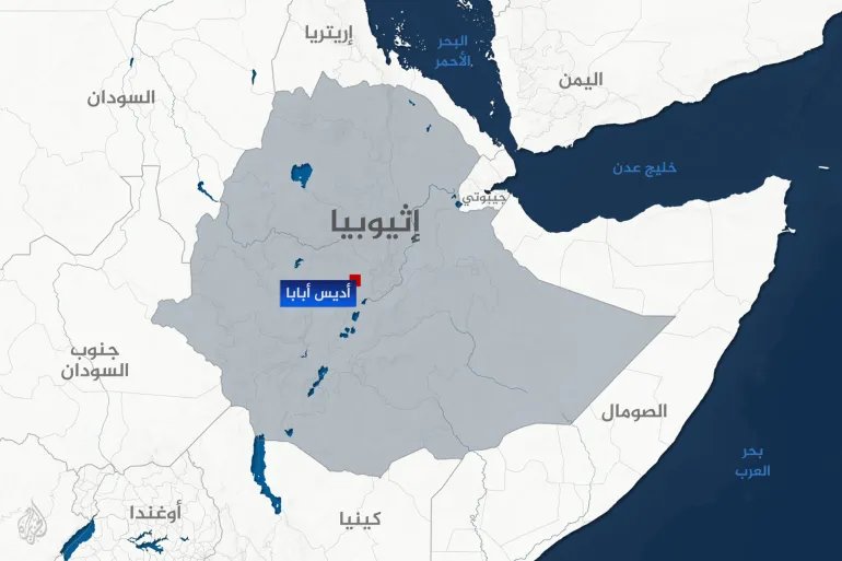 خريطة إثيوبيا