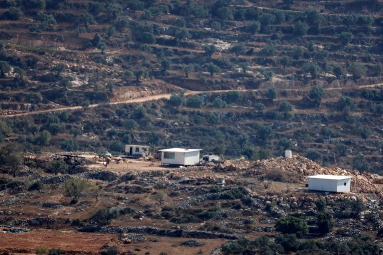A views of the new illegal Israeli outpost, across the way from the Palestinian village of Osrin in the Israeli-occupied West Bank, southeast city of Nablus on September 7, 2026. A top official within the US-backed Board of Peace said on Monday that a failure to move forward in Gaza paired with rising violence in the West Bank are making a two-state solution "impossible". The West Bank has also seen a surge in violence since the outbreak of war in the Gaza Strip following Hamas's attack on Israel on October 7, 2023. More than 500,000 Israelis live in illegal settlements in the Palestinian territory, home to some three million Palestinians. (Photo by Zain JAAFAR / AFP)