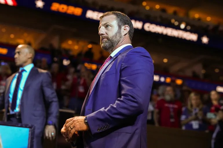 DALLAS, TEXAS - SEPTEMBER 10: U.S. Secretary of the Department of Homeland Security Markwayne Mullin atends the second day of the 2026 Republican National Convention at the American Airlines Center on September 10, 2026 in Dallas, Texas. U.S. President Donald Trump is headlining the Republican National Committee's first-ever midterm convention as he aims to highlight his administration’s achievements and rally support for GOP candidates just two months before the upcoming elections being held on November 3. Andrew Harnik/Getty Images/AFP (Photo by Andrew Harnik / GETTY IMAGES NORTH AMERICA / Getty Images via AFP)