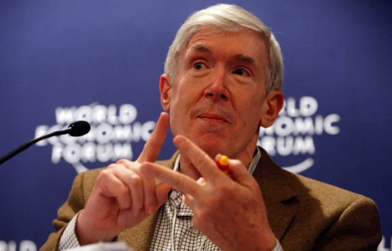 Robert D. Hormats, US Undersecretary of State for Economic, Energy and Agricultural Affairs speaks during a US-China panel at the World Economic Forum in Davos, Switzerland on Thursday Jan. 28, 2010. The Forum turns its attention toward earthquake-ravaged Haiti on Thursday and steering Africa to prosperity as more world leaders arrive for the annual event in this Swiss Alpine resort. (AP Photo/Virginia Mayo)