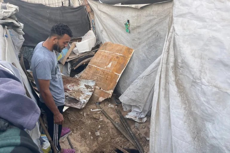 فلسطين/ غزة/ صور حفر امتصاصية وتسرب مياه الصرف الصحي/ تصوير خاص نيوز عربي/ سبتمبر 2026
