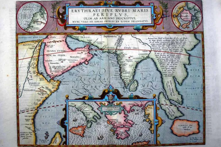 Erythraei Sive Rubri Maris Periplus, From:- 'Theatrum orbis terrarum' by Abraham Ortelius (Antwerp, 1603), 1603. (Photo by Abraham Ortelius/Royal Geographical Society via Getty Images)