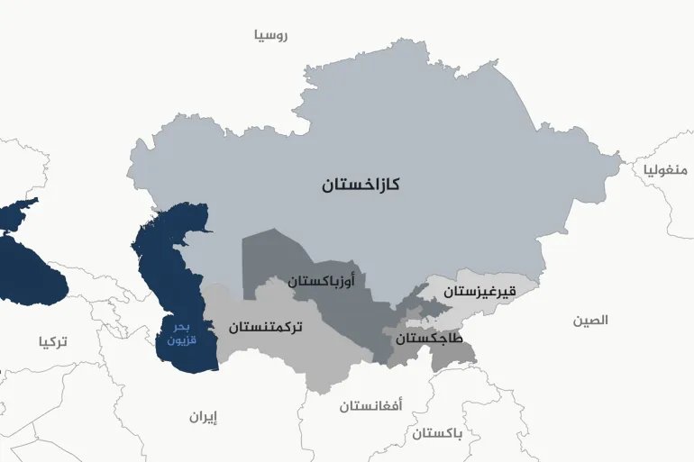 خريطة آسيا الوسطى