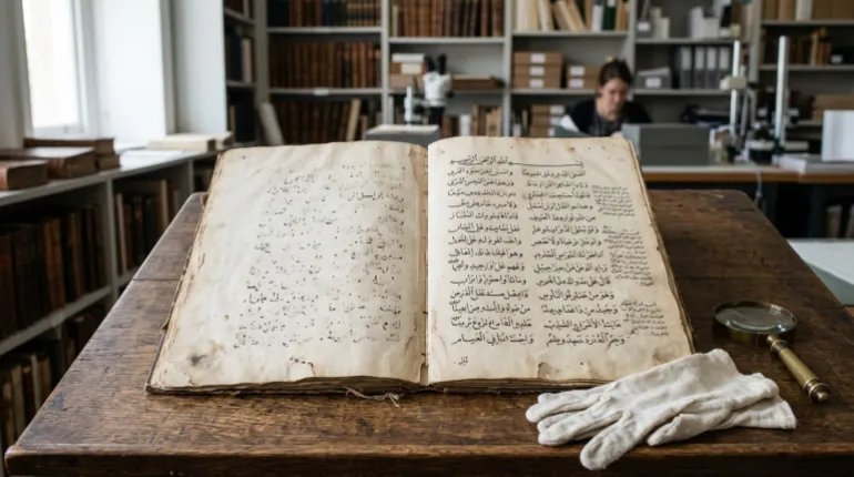 أخطاء "أو سي آر" قد تنتقل إلى الذكاء الاصطناعي، فتتحول مع تكرارها إلى جزء من البيانات التي تتعلم منها النماذج.(مولدة بالذكاء الاصطناعي/نيوز عربي)